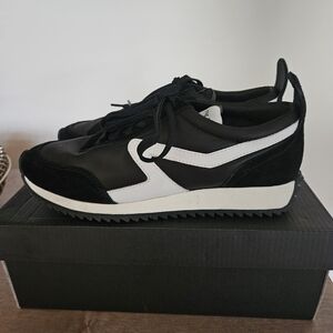 Rag & Bone Retro Runner, black and white,  size 8